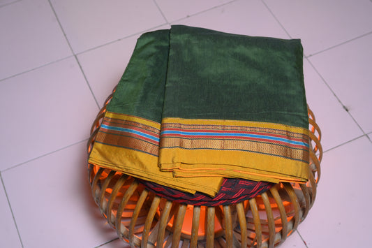 GREEN & GOLDEN ILKAL SARI