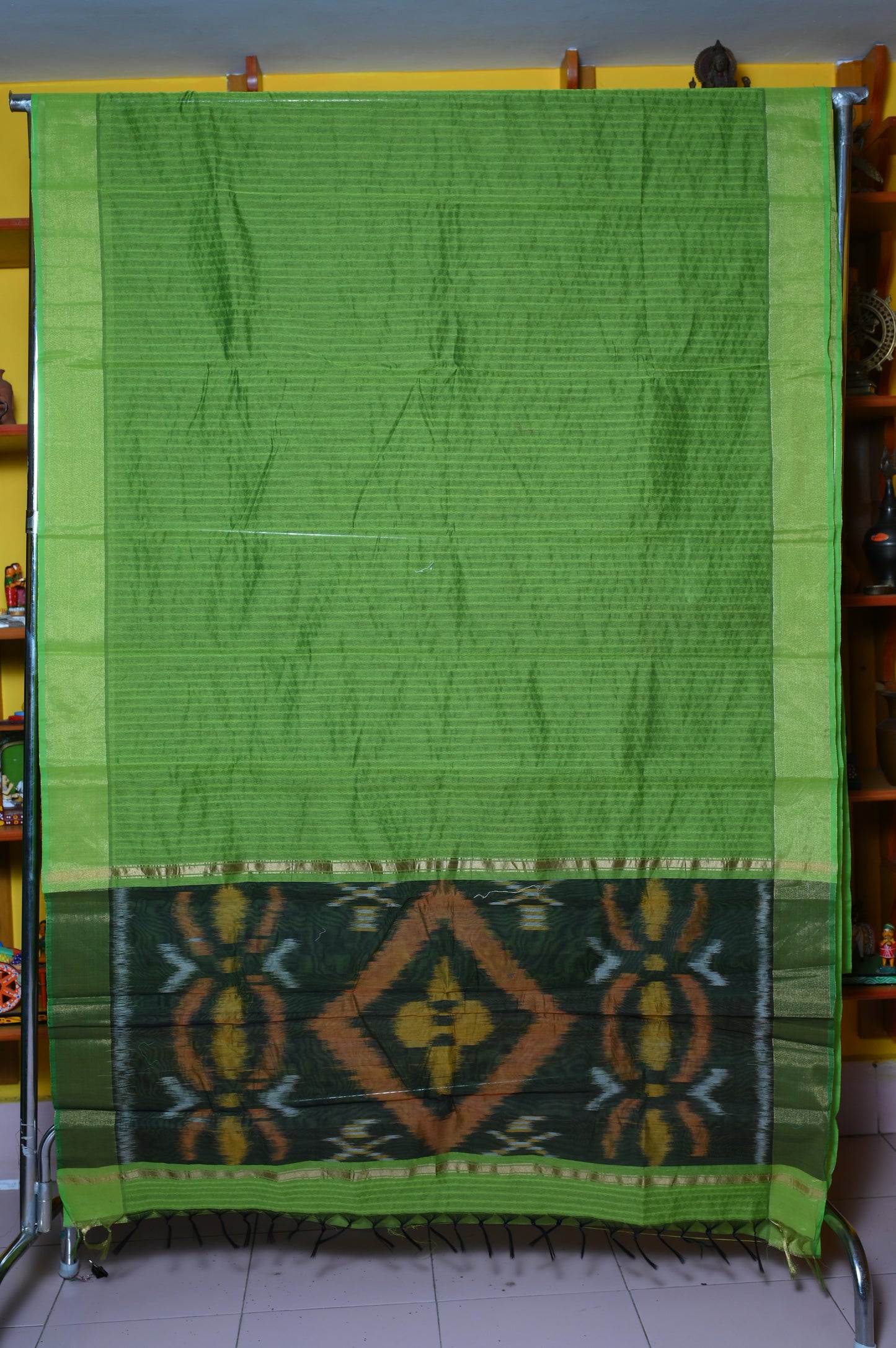 COTTON SARI WITH POCHAMPALLI PALLU