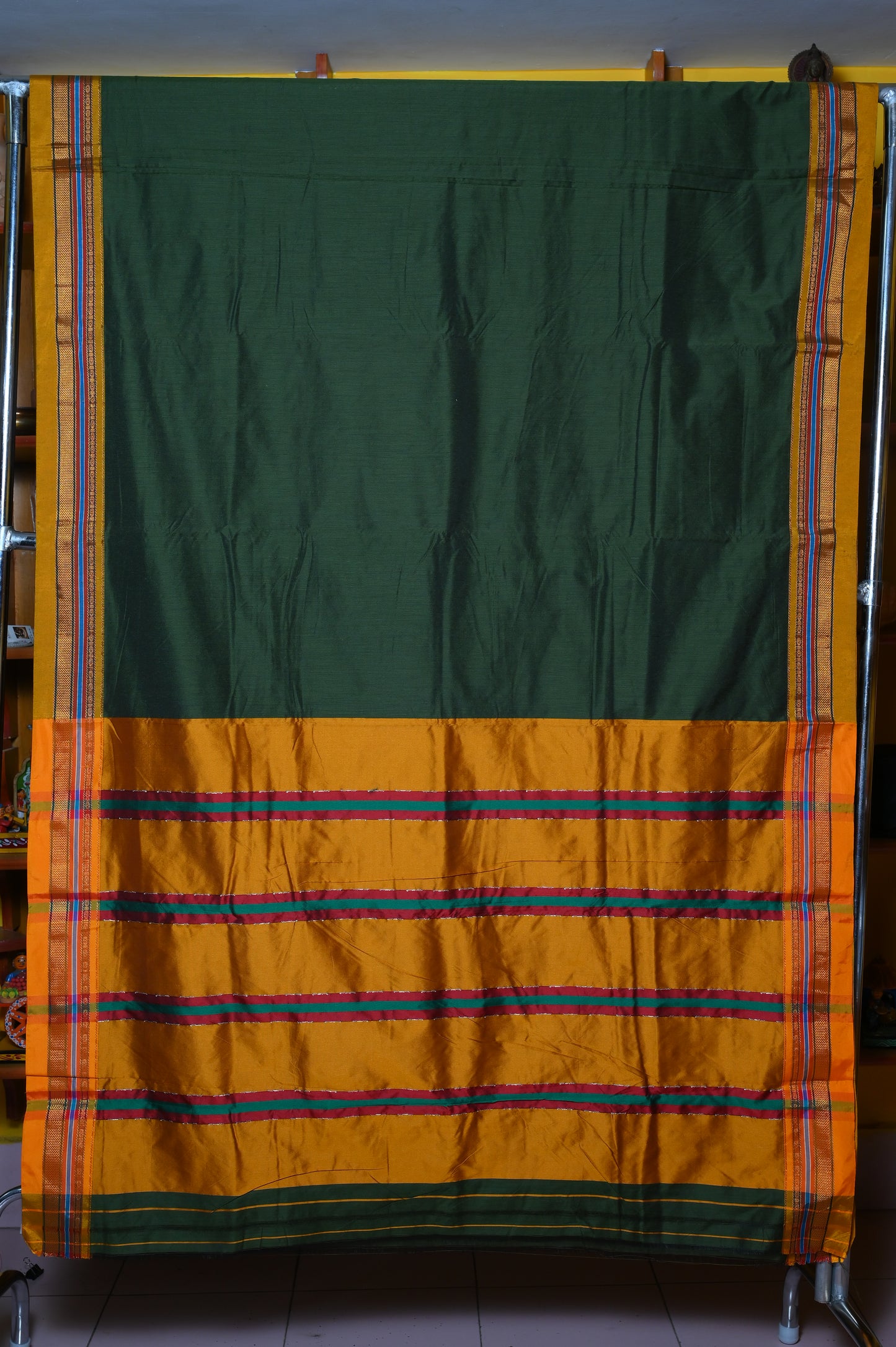 GREEN & GOLDEN ILKAL SARI
