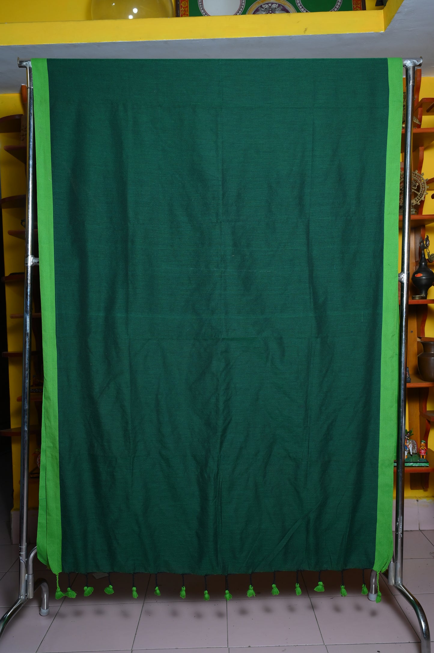 GREEN HANDLOOM SARI