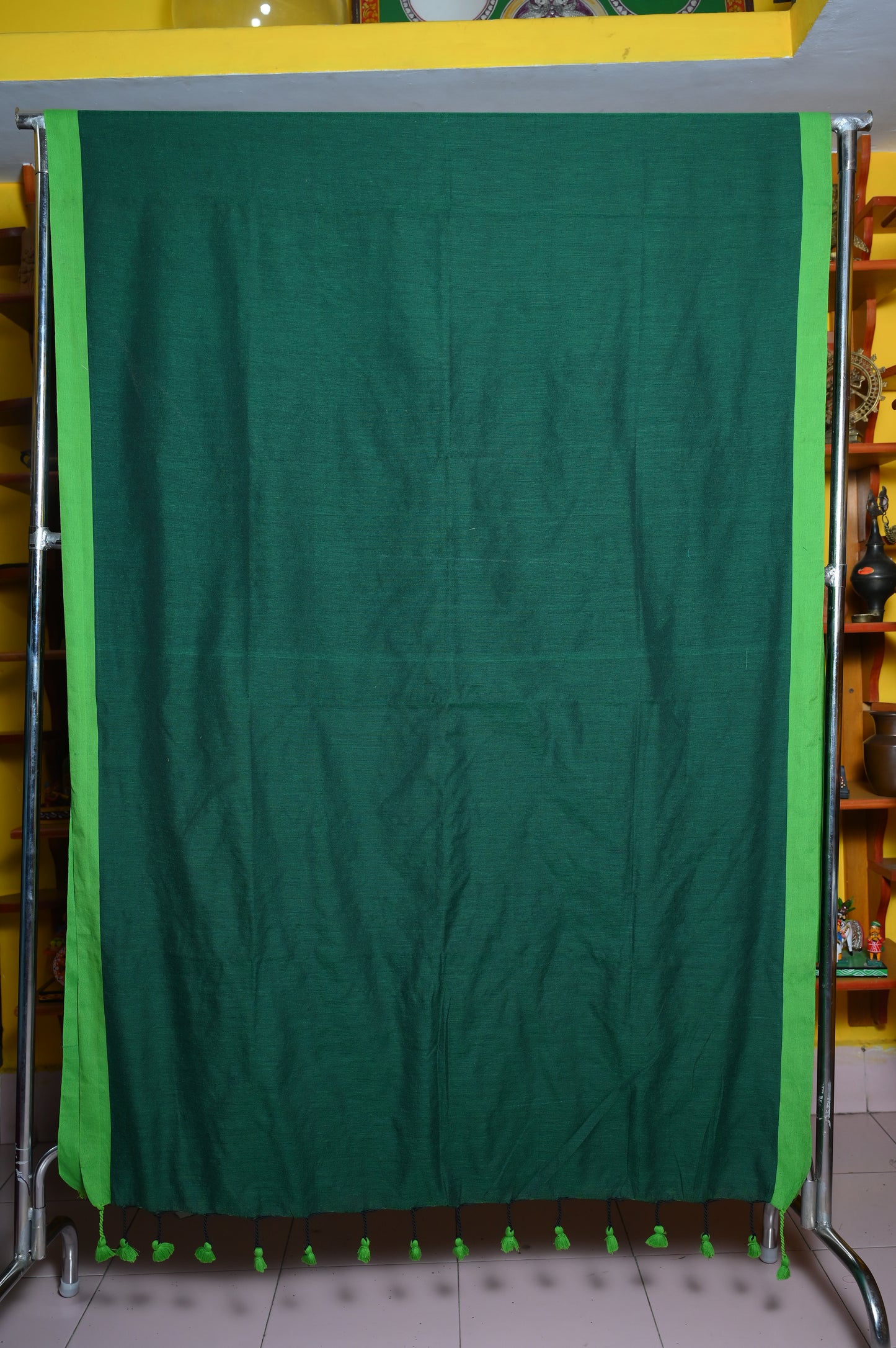 GREEN HANDLOOM SARI