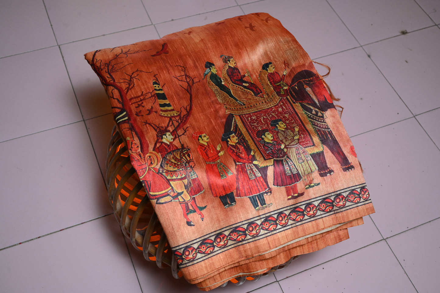 RED THEME BASED SARI