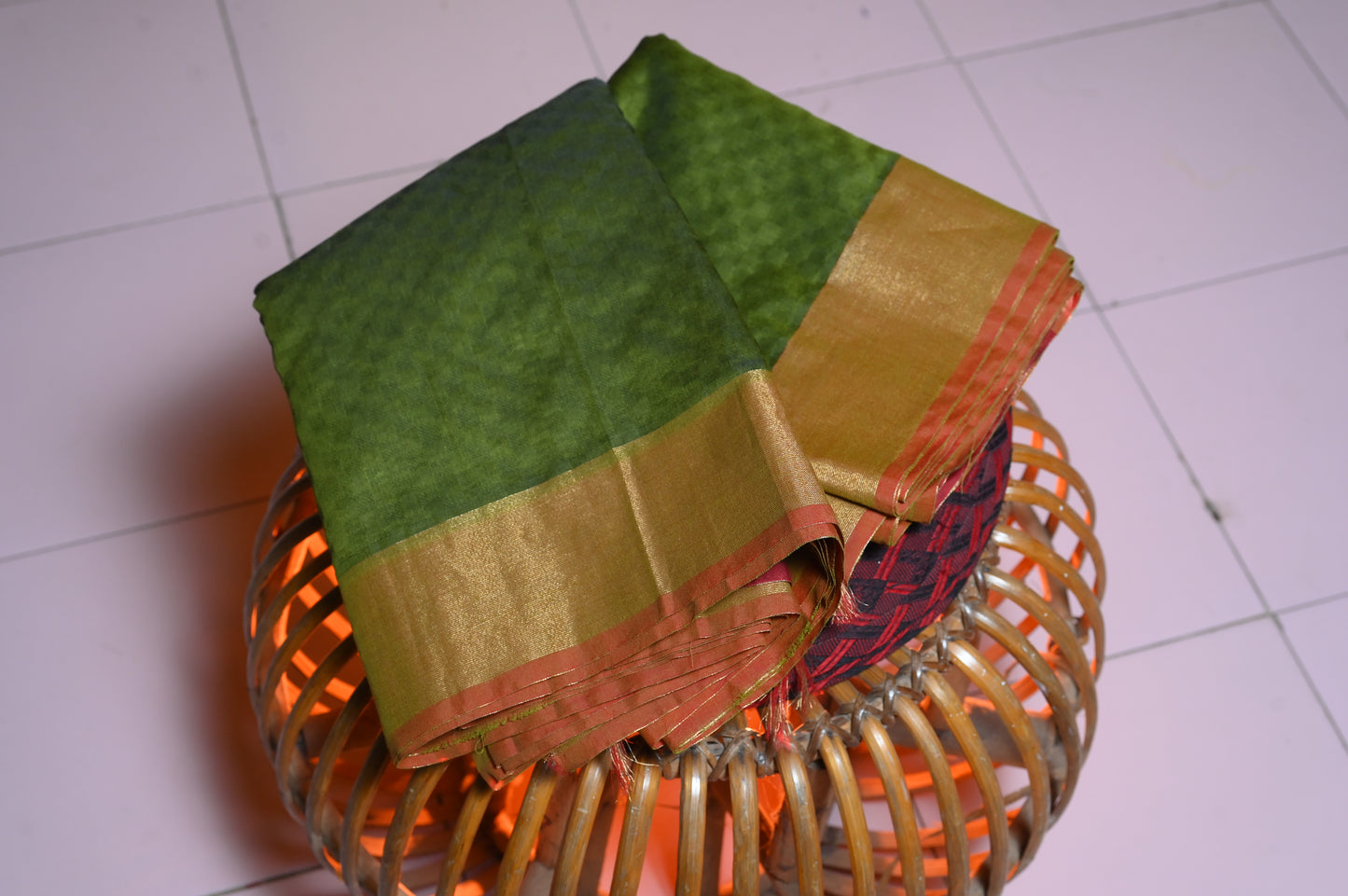 GREEN POCHAMPALLI COTTON SARI