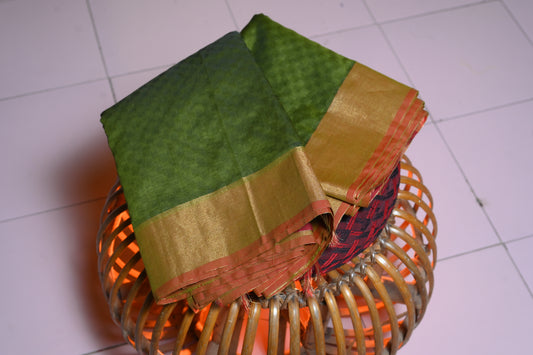 GREEN POCHAMPALLI COTTON SARI