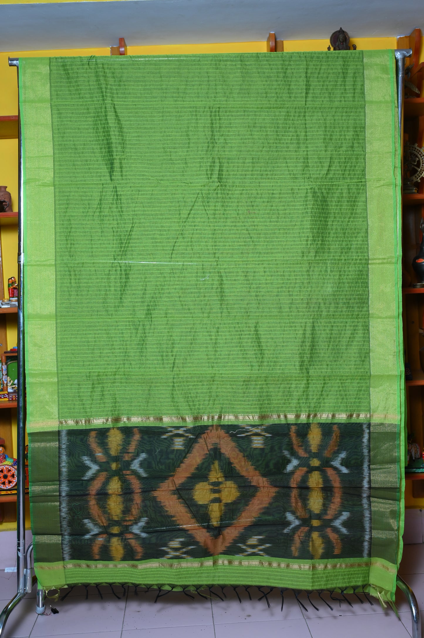 COTTON SARI WITH POCHAMPALLI PALLU